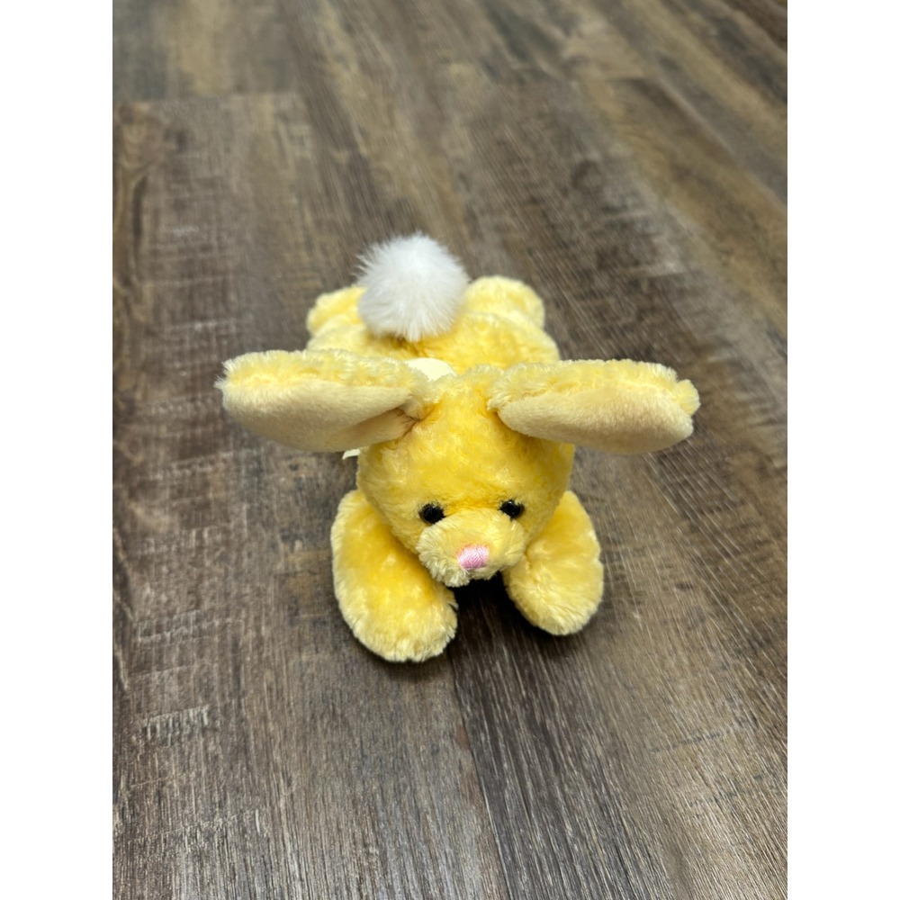 People Pals Yellow Plush Bunny Rabbit Floppy Ears Easter Stuffed Animal 9x4